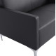Καναπεσ 2θεσιοσ nellie hm3159.21 με μαυρο pu 113x71x71υ εκ. **