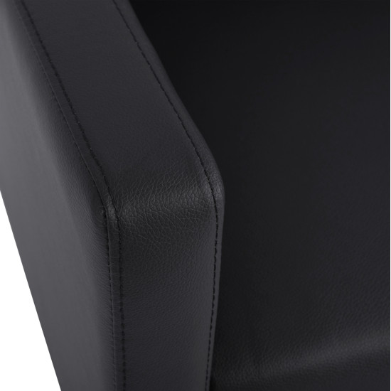 Καναπεσ 2θεσιοσ nellie hm3159.21 με μαυρο pu 113x71x71υ εκ. **