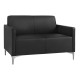 Καναπεσ 2θεσιοσ nellie hm3159.21 με μαυρο pu 113x71x71υ εκ. **