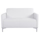 Καναπεσ 2θεσιοσ nellie hm3159.22 με λευκο pu 113x71x71υ εκ. **