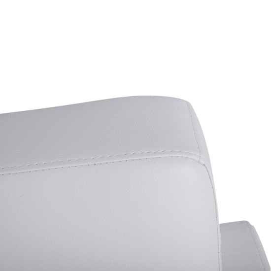 Καναπεσ 2θεσιοσ nellie hm3159.22 με λευκο pu 113x71x71υ εκ. **