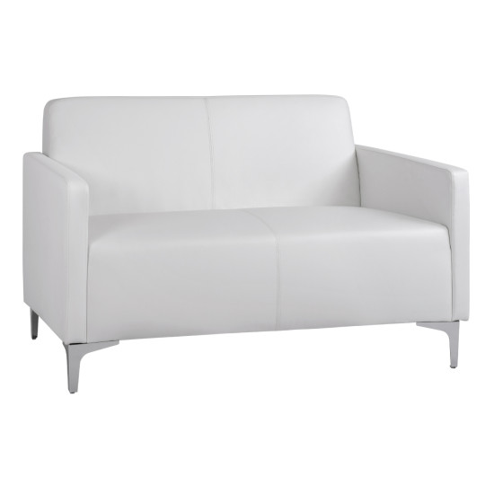 Καναπεσ 2θεσιοσ nellie hm3159.22 με λευκο pu 113x71x71υ εκ. **