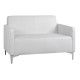 Καναπεσ 2θεσιοσ nellie hm3159.22 με λευκο pu 113x71x71υ εκ. **