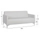 Καναπεσ 3θεσιοσ nellie hm3159.32 με λευκο pu 163x71x71υ εκ. **