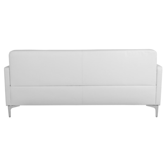 Καναπεσ 3θεσιοσ nellie hm3159.32 με λευκο pu 163x71x71υ εκ. **