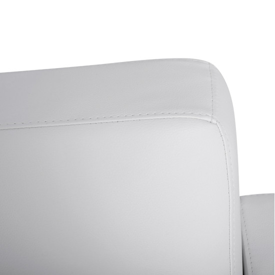 Καναπεσ 3θεσιοσ nellie hm3159.32 με λευκο pu 163x71x71υ εκ. **