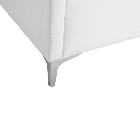 Καναπεσ 3θεσιοσ nellie hm3159.32 με λευκο pu 163x71x71υ εκ. **
