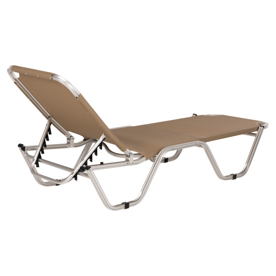 Ξαπλωστρα επαγγελματικη waldo αλουμινιου hm5071.80 moka 60x190x30-91 cm **