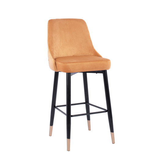 ΣΚΑΜΠΟ ΜΠΑΡ SERENITY HM8519.09 ΒΕΛΟΥΔΟ ΧΡΥΣΟ ΜΕ ΜΕΤΑΛΛΙΚΟ ΣΚΕΛΕΤΟ 51Χ58Χ110Υ εκ. - 2τεμ **