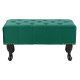 Ταμπουρε t.chesterfield emma hm226.03 κυπαρισσι βελουδο-μαυρα ποδια 80x45x40υεκ **