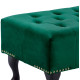 Ταμπουρε t.chesterfield emma hm226.03 κυπαρισσι βελουδο-μαυρα ποδια 80x45x40υεκ **