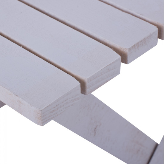 Σκαμπω-τραπεζακι βοηθ/κο λευκο 402 koli πτυσ/νο hm288.03 40x40x44 εκ **