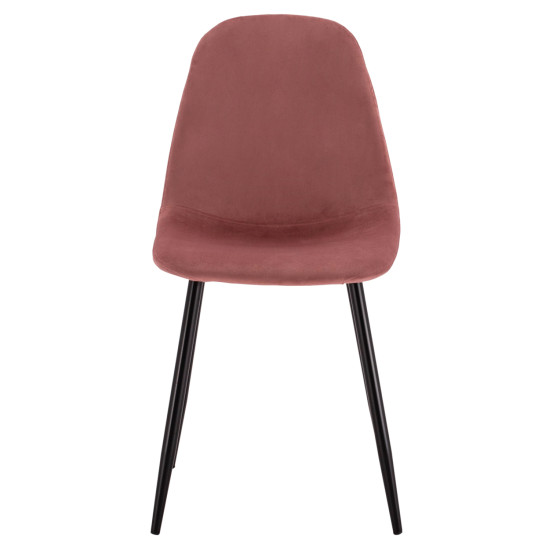 ΚΑΡΕΚΛΑ LEONARDO ΒΕΛΟΥΔΟ ΣΑΠΙΟ ΜΗΛΟ ΜΕ ΜΕΤΑΛΛΙΚΑ ΠΟΔΙΑ 45x53x85Υ εκ. HM00100.02 - 4τεμ **