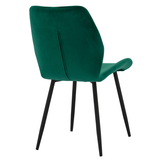 ΚΑΡΕΚΛΑ KLAY ΜΕ ΚΥΠΑΡΙΣΣΙ ΒΕΛΟΥΔΟ & ΜΑΥΡΟ ΜΕΤΑΛΛΙΚΟ ΣΚΕΛΕΤΟ HM8730.03 49X62,5X87 εκ. - 2τεμ **