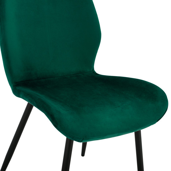 ΚΑΡΕΚΛΑ KLAY ΜΕ ΚΥΠΑΡΙΣΣΙ ΒΕΛΟΥΔΟ & ΜΑΥΡΟ ΜΕΤΑΛΛΙΚΟ ΣΚΕΛΕΤΟ HM8730.03 49X62,5X87 εκ. - 2τεμ **