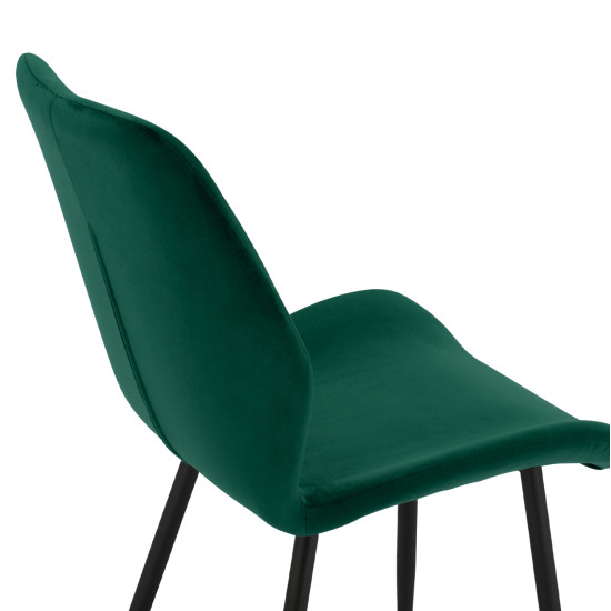 ΚΑΡΕΚΛΑ KLAY ΜΕ ΚΥΠΑΡΙΣΣΙ ΒΕΛΟΥΔΟ & ΜΑΥΡΟ ΜΕΤΑΛΛΙΚΟ ΣΚΕΛΕΤΟ HM8730.03 49X62,5X87 εκ. - 2τεμ **