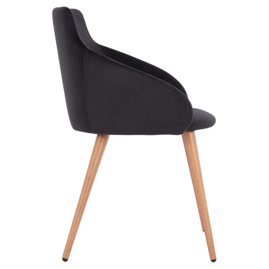 ΠΟΛΥΘΡΟΝΑΚΙ IVY ΒΕΛΟΥΔΟ ΜΑΥΡΟ ΚΑΙ ΜΕΤΑΛΛΙΚΑ ΠΟΔΙΑ HM8546.04 53x55x79 εκ. - 2τεμ ** ΠΟΛΥΘΡΟΝΑΚΙ IVY ΒΕΛΟΥΔΟ ΜΑΥΡΟ ΚΑΙ ΜΕΤΑΛΛΙΚΑ ΠΟΔΙΑ HM8546.04 53x55x79 εκ. - 2τεμ **