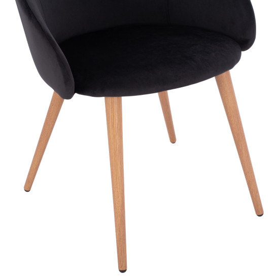 ΠΟΛΥΘΡΟΝΑΚΙ IVY ΒΕΛΟΥΔΟ ΜΑΥΡΟ ΚΑΙ ΜΕΤΑΛΛΙΚΑ ΠΟΔΙΑ HM8546.04 53x55x79 εκ. - 2τεμ ** ΠΟΛΥΘΡΟΝΑΚΙ IVY ΒΕΛΟΥΔΟ ΜΑΥΡΟ ΚΑΙ ΜΕΤΑΛΛΙΚΑ ΠΟΔΙΑ HM8546.04 53x55x79 εκ. - 2τεμ **