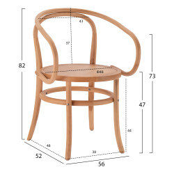 Πολυθρονα ξυλινη janelle απο οξια σε φυσικη αποχρωση hm8746.01 56x52x82υ εκ. ** Πολυθρονα ξυλινη janelle απο οξια σε φυσικη αποχρωση hm8746.01 56x52x82υ εκ. **