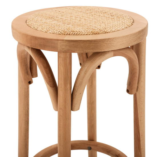 Σκαμπο ξυλινο faye απο οξια φυσικο με ψαθα φ36χ70 hm8751.01 36x36x72 εκ. ** Σκαμπο ξυλινο faye απο οξια φυσικο με ψαθα φ36χ70 hm8751.01 36x36x72 εκ. **