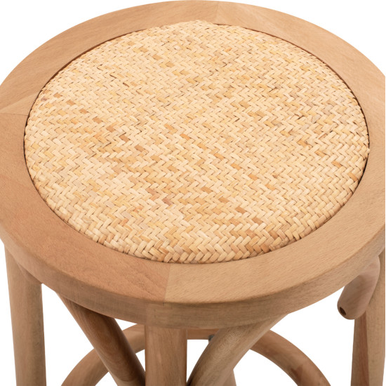 Σκαμπο ξυλινο faye απο οξια φυσικο με ψαθα φ36χ70 hm8751.01 36x36x72 εκ. ** Σκαμπο ξυλινο faye απο οξια φυσικο με ψαθα φ36χ70 hm8751.01 36x36x72 εκ. **