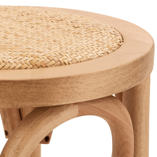 Σκαμπο ξυλινο faye απο οξια φυσικο με ψαθα φ36χ70 hm8751.01 36x36x72 εκ. ** Σκαμπο ξυλινο faye απο οξια φυσικο με ψαθα φ36χ70 hm8751.01 36x36x72 εκ. **