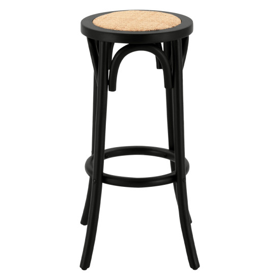 Σκαμπο ξυλινο faye απο οξια μαυρο με ψαθα φ36χ70 hm8751.02 ** Σκαμπο ξυλινο faye απο οξια μαυρο με ψαθα φ36χ70 hm8751.02 **