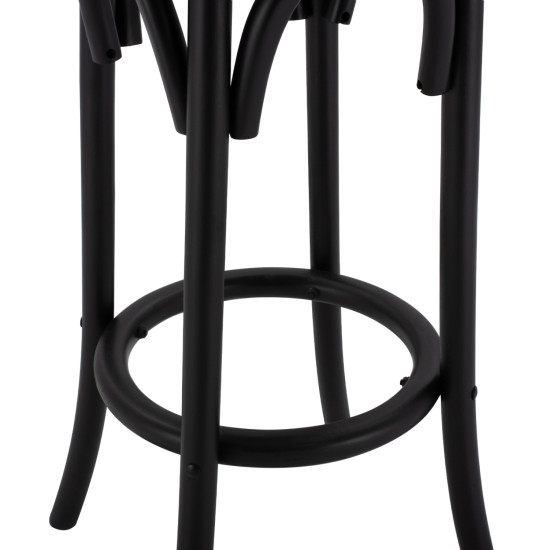 Σκαμπο ξυλινο faye απο οξια μαυρο με ψαθα φ36χ70 hm8751.02 ** Σκαμπο ξυλινο faye απο οξια μαυρο με ψαθα φ36χ70 hm8751.02 **