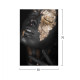 Πινακασ καμβασ dark skinned girl with gold makeup hm7196.01 50x3x70 εκ. **