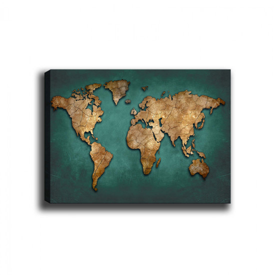 Πινακασ καμβασ world map hm7197.01 100x3x70 εκ. **