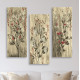 Πινακασ τριπτυχο mdf red flowers and berries hm7204.01 60x50x0,3 εκ. **