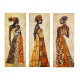 Πινακασ τριπτυχο mdf african style women hm7204.03 60x0,3x50 εκ. **