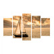 Πινακασ πενταπτυχο mdf sunset sailing hm7206.01 100x0,3x60 εκ. **