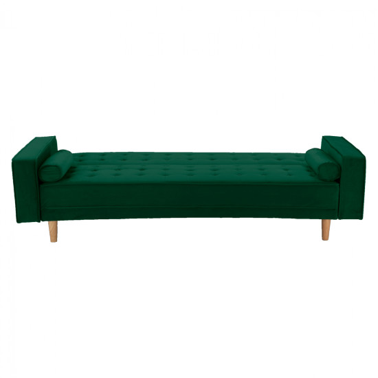 Καναπεσ κρεβατι salvador hm3150.13 βελουδο κυπαρισσι 223x90x80y εκ. **