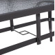 Τραπεζι bruno 150x90χ75υεκ. μεταλλικο ορθογωνιο γκρι με τρυπα ομπρελασ φ38  hm5145.11 **