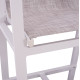 Σκαμπο μπαρ αλουμινιου λευκο με polywood 52 x 58 x 108 εκ. hm5790.01 **