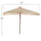 Ομπρελα επαγγελματικη wagner μακραμε κροσι μπεζ με ξυλινο σκελετο 3x3x2.50υm hm5778.01 **