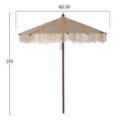 Ομπρελα επαγγελματικη xena μακραμε χειροποιητη μπεζ ξυλινοσ σκελετο φ2.3x2.50υm hm5779.01 ** Ομπρελα επαγγελματικη xena μακραμε χειροποιητη μπεζ ξυλινοσ σκελετο φ2.3x2.50υm hm5779.01 **