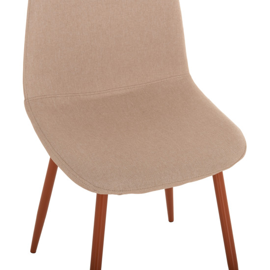 ΚΑΡΕΚΛΑ LEONARDO HM00100.07 ΥΦΑΣΜΑ ΜΠΕΖ ΚΑΙ ΚΑΦΕ ΜΕΤΑΛΛΙΚΑ ΠΟΔΙΑ 45x48x89.5Υεκ. - 4τεμ ** ΚΑΡΕΚΛΑ LEONARDO HM00100.07 ΥΦΑΣΜΑ ΜΠΕΖ ΚΑΙ ΚΑΦΕ ΜΕΤΑΛΛΙΚΑ ΠΟΔΙΑ 45x48x89.5Υεκ. - 4τεμ **