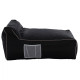 Πουφ zafer hm5772.02 με textiline μαυρο και λευκο ρελι 88x128x40-60υ εκ. **
