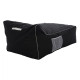 Πουφ zafer hm5772.02 με textiline μαυρο και λευκο ρελι 88x128x40-60υ εκ. **