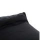 Πουφ zafer hm5772.02 με textiline μαυρο και λευκο ρελι 88x128x40-60υ εκ. **