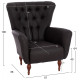 Πολυθρονα μπερζερα τ. chesterfield σε χρωμα καφε hm9217.03 87x88x100 εκ. **