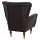 Πολυθρονα μπερζερα τ. chesterfield σε χρωμα καφε hm9217.03 87x88x100 εκ. **