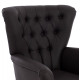 Πολυθρονα μπερζερα τ. chesterfield σε χρωμα καφε hm9217.03 87x88x100 εκ. **