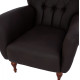 Πολυθρονα μπερζερα τ. chesterfield σε χρωμα καφε hm9217.03 87x88x100 εκ. **