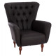 Πολυθρονα μπερζερα τ. chesterfield σε χρωμα καφε hm9217.03 87x88x100 εκ. **