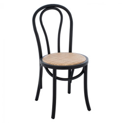 Ξυλινη καρεκλα montreal τυπου βιεννησ hm8914.02 απο ξυλο οξιασ σε χρωμα μαυρο 40x40x87υ εκ. ** Ξυλινη καρεκλα montreal τυπου βιεννησ hm8914.02 απο ξυλο οξιασ σε χρωμα μαυρο 40x40x87υ εκ. **