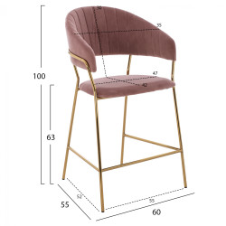 ΣΚΑΜΠΟ ΜΕΣΑΙΟΥ ΥΨΟΥΣ HM8734.02 THEODORE ΒΕΛΟΥΔΟ ΣΑΠΙΟ ΜΗΛΟ ΕΠΙΧΡΥΣΟ ΣΚΕΛΕΤΟ 60x55x100Y εκ. - 2τεμ ** ΣΚΑΜΠΟ ΜΕΣΑΙΟΥ ΥΨΟΥΣ HM8734.02 THEODORE ΒΕΛΟΥΔΟ ΣΑΠΙΟ ΜΗΛΟ ΕΠΙΧΡΥΣΟ ΣΚΕΛΕΤΟ 60x55x100Y εκ. - 2τεμ **