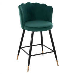 ΣΚΑΜΠΟ ΜΕΣΑΙΟΥ ΥΨΟΥΣ HM8736.03 VESNA ΒΕΛΟΥΔΟ ΚΥΠΑΡΙΣΣΙ ΜΕΤΑΛΛΙΚΟ ΣΚΕΛΕΤΟ 50x50x90 εκ. - 2τεμ **